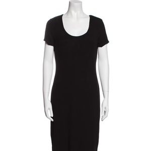 Rachel Zoe - Scoop Neck Ribbed Midi Length Dress